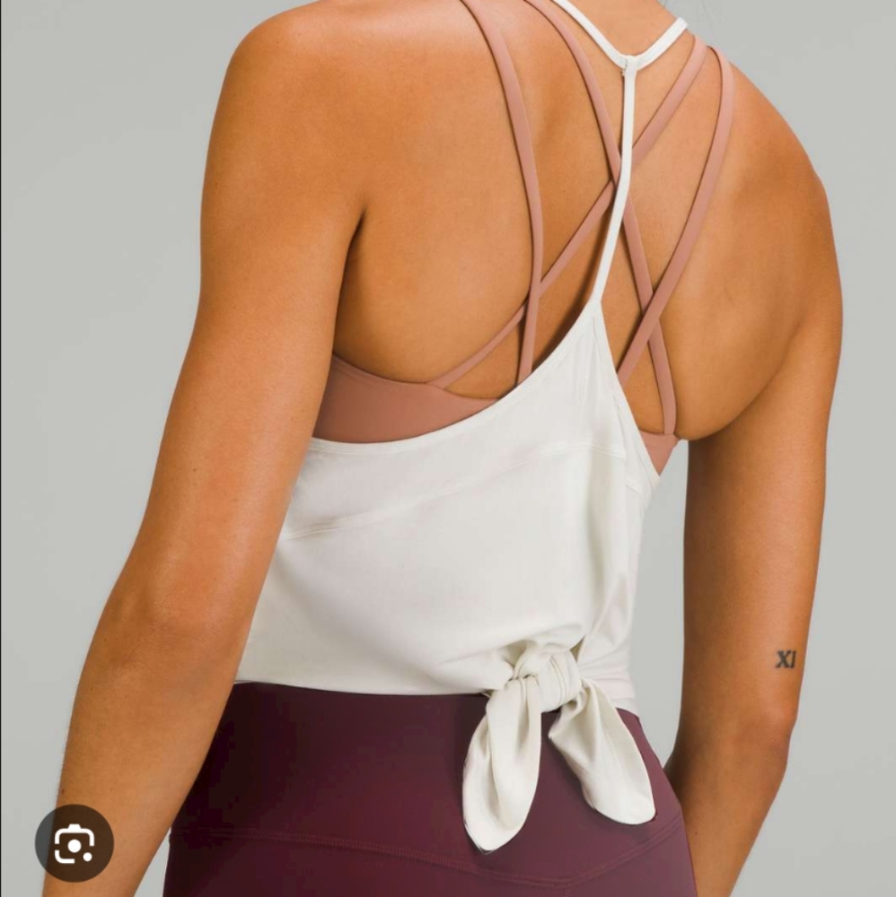 lululemon athletica White Yoga Tank Top